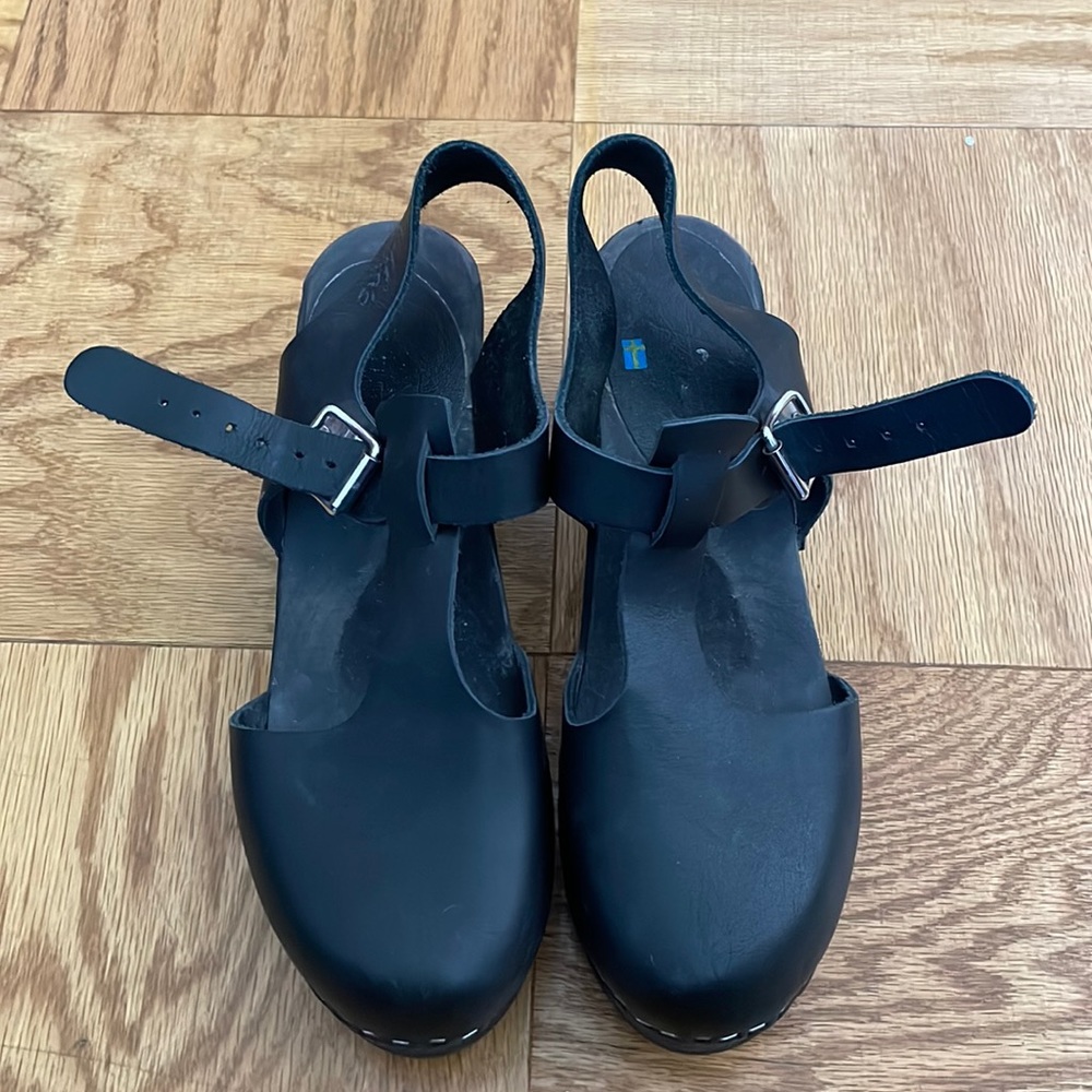 Lotta From Stockholm Clogs A bit of wear at heel placement. Worn maybe 4 times.